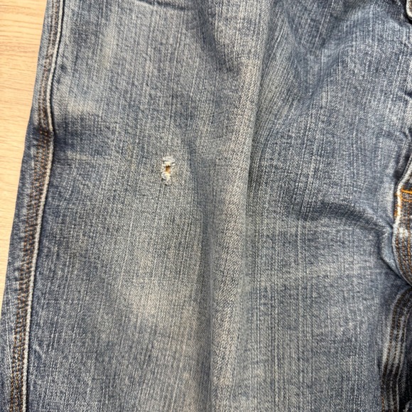 Duluth Trading Co Standard Fit Mens Jeans 38x34 Blue Cotton Spandex Straight Leg - Picture 5 of 13